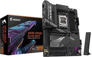 GIGABYTE X870 AORUS ELITE WIFI7 AM5 LGA 1718, ATX, DDR5, 4x M.2, PCIe 5.0, USB4, Wi-Fi 7, 2.5GbE LAN, EZ-Latch