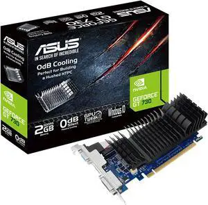 ASUS GeForce GT 730 2GB GDDR5 PCI Express 2.0 Low Profile Graphics Card GT730-SL-2GD5-BRK