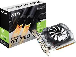 MSI GeForce GT 730 2GB DDR3 PCI Express 2.0 x16 ATX Graphics Card N730-2GD3V3