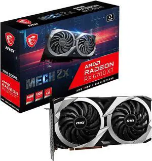 MSI Mech Radeon RX 6700 XT 12GB GDDR6 PCI Express 4.0 Graphics Card RX 6700 XT MECH 2X 12G