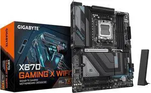 GIGABYTE X870 GAMING X WIFI7 AM5 LGA 1718, ATX, DDR5, 4x M.2, PCIe 5.0, USB4, Wi-Fi 7, 2.5GbE LAN, EZ-Latch