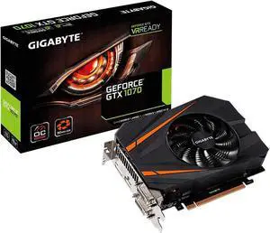 GIGABYTE GeForce GTX 1070 8GB GDDR5 PCI Express 3.0 x16 SLI Support ATX Graphics Card GV-N1070IXOC-8GD