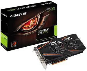 Gigabyte GeForce GTX 1070 8GB WINDFORCE Graphic Card (GV-N1070WF2-8GD)