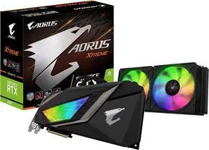 GIGABYTE AORUS GeForce RTX 2080 XTREME WATERFORCE 8G Graphics Card, 240mm AIO with RGB Fans, 8GB 256-Bit GDDR6, GV-N2080AORUSX W-8GC Video Card