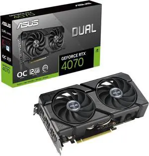 ASUS Dual GeForce RTX 4070 12GB GDDR6 PCI Express 4.0 ATX Graphics Card DUAL-RTX4070-O12GD6-EVO 12GB GDDR6 ASUS Dual GeForce RTX 4070 12GB GDDR6 PCI Express 4.0 ATX Graphics Card DUAL-RTX4070-O12GD6-EVO 12GB GDDR6