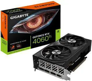 Gigabyte Windforce GeForce RTX 4060 Ti 8GB GDDR6 OC V2 Edition Video Card ,GV-N406TWF2OCV2-8GD Gigabyte Windforce GeForce RTX 4060 Ti 8GB GDDR6 OC V2 Edition Video Card ,GV-N406TWF2OCV2-8GD