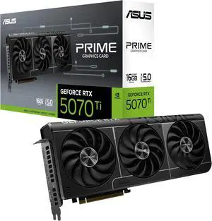 ASUS PRIME GeForce RTX 5070 Ti 16GB 256-Bit GDDR7 PCI Express 5.0 DLSS 4.0 Graphics Card PRIME-RTX5070TI-16G ASUS PRIME GeForce RTX 5070 Ti 16GB 256-Bit GDDR7 PCI Express 5.0 DLSS 4.0 Graphics Card PRIME-RTX5070TI-16G