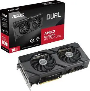 ASUS Dual Radeon RX 7900 GRE OC Edition 16GB GDDR6 (AMD RDNA 3, PCIe 4.0, HDMI 2.1, DisplayPort 2.1) DUAL-RX7900GRE-O16G ASUS Dual Radeon RX 7900 GRE OC Edition 16GB GDDR6 (AMD RDNA 3, PCIe 4.0, HDMI 2.1, DisplayPort 2.1) DUAL-RX7900GRE-O16G