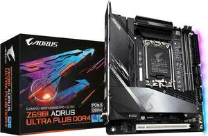 GIGABYTE Z690I AORUS Ultra Plus D4 (LGA 1700/ Intel Z690/ Mini-ITX/ DDR4/ Dual M.2/ PCIe 5.0/ USB 3.2 Gen2X2 Type-C/Intel WiFi 6E/ Intel 2.5 GbE LAN/Gaming Motherboard) GIGABYTE Z690I AORUS Ultra Plus D4 (LGA 1700/ Intel Z690/ Mini-ITX/ DDR4/ Dual M.2/ PCIe 5.0/ USB 3.2 Gen2X2 Type-C/Intel WiFi 6E/ Intel 2.5 GbE LAN/Gaming Motherboard)