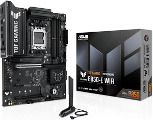 ASUS TUF GAMING B850-E WIFI equipped with outstanding features, 8-layer PCB, 8+2+1 80A stages, DDR5, PCIe 5.0 x16, three M.2, Wi-Fi 6E, 2.5Gb, USB Type-C ASUS TUF GAMING B850-E WIFI equipped with outstanding features, 8-layer PCB, 8+2+1 80A stages, DDR5, PCIe 5.0 x16, three M.2, Wi-Fi 6E, 2.5Gb, USB Type-C