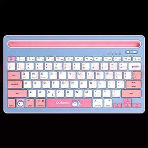 QQfamily QK300 Wireless Bluetooth keyboard [PINK]