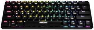 GAMDIAS 60% Mechanical Keyboard (Black) RED switches, USB type-C cable.