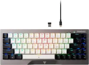 Gamdias Hermes M4 HYBRID Wireless Mechanical Keyboard with Red Switches, USB-C, 2.5Ghz, Bluetooth