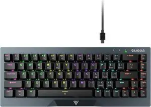 Gamdias HERMES M4 Hot Swappable 65% Mechanical Keyboard, RED Switch, static RGB Backlit.