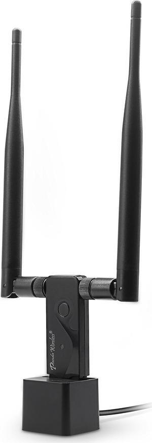 Panda Wireless PAU09 N600 Dual Band (2.4GHz and 5GHz) Wireless N USB Adapter W/Dual 5dBi Antennas - Windows XP/Vista/7/8/8.1/10, Mint, Ubuntu, openSUSE, Fedora, Centos, Kali Linux and Raspbian