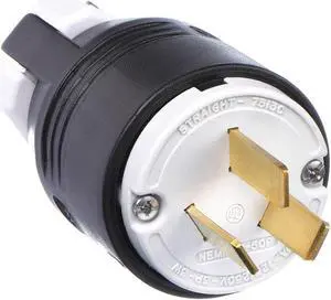 HUBBELL WIRING DEVICE-KELLEMS HBL7513C 3 Wire Industrial Straight Blade Plug