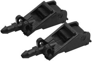 2pcs Black Plastic Front Windshield Wiper Washer Nozzles 6E0955985 for Volkswagen Golf