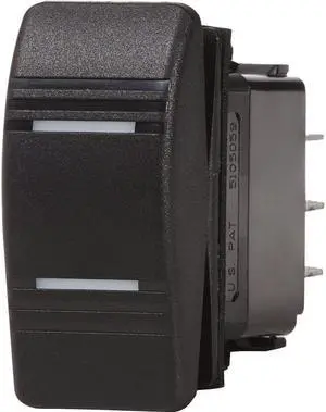 Blue Sea Contura Switch DPDT Black - ON-ON