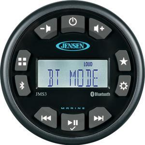 JENSEN 3" JMS3RTL Bluetooth AM/FM/WB/USB Waterproof Stereo - Black
