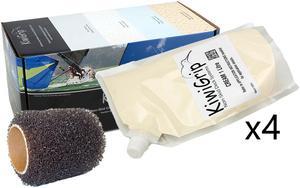 KiwiGrip 4 - 1 Liter Pouches - Cream w/4" Roller
