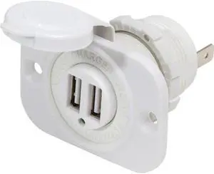 Blue Sea 1016200 12V Dual Usb Charger Socket White