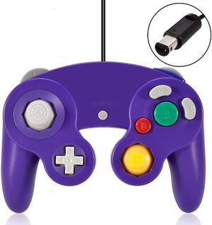 Gamecube Controller,Classic Wired Gamecube Controllers Gamepad for Wii Gamecube,Compatible with Wii Nintendo Gamecube Purple