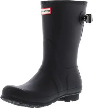 HUNTER Women's Original Back Adjustable Short Gloss Rain Boots