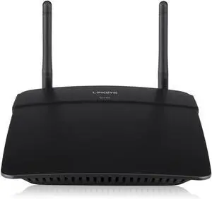 Linksys N300+ Wi-Fi Wireless Router with Gigabit Ports and Linksys Connect Including Parental Controls & Advanced Settings (E1700),Black