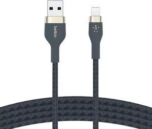 BELKIN BOOST CHARGE PRO Flex Blue USB-A Cable with Lightning Connector - 6.56 ft.