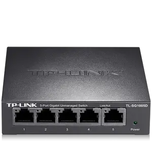 TP-LINK 5 Port Gigabit Ethernet Network Switch | Ethernet Splitter | Sturdy Metal w/Shielded Ports |Plug-and-Play | Traffic Optimization (TL-SG1005D) TP-LINK 5 Port Gigabit Ethernet Network Switch | Ethernet Splitter | Sturdy Metal w/Shielded Ports |Plug-and-Play | Traffic Optimization (TL-SG1005D)