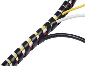 D-Line Cable Tidy Wrap, 0.25" - 2" Diameter X 98" Long, Black CTW25B