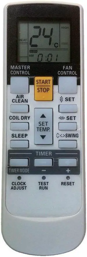 Remote Control Repalcement for Fujitsu AR-RY10 AR-RY7 AR-SY3 Air Conditioner