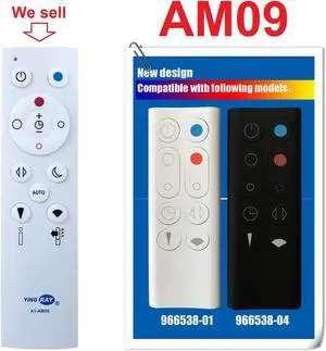 (A1-AM09) Replacement DYSON Fan Heater Remote Control 966538-01 966538-04 for DYSON Hot+Cool Jet Focus AM09