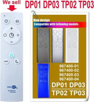 B3-DP01/03(TP02/03) Replacement Remote Control 967400-01 967400-02 967400-03 967400-04 for Dyson Pure Cool Link Desk Tower Purifier Fan DP01 DP03 TP02 TP03