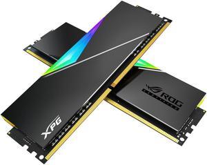 XPG SPECTRIX D50 ROG RGB Desktop Memory: 16GB (2x8GB) DDR4 3600MHz CL17-21-21 | Custom RGB w/ Gunmetal Grey Heatsink Module - 2PK | RAM Upgrade| ROG Certified