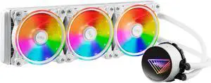 XPG Levante X 360 All-in-One ARGB CPU Liquid Cooler - 4.72" Maximum Fan Diameter -2000 RPM - Fluid Dynamic Bearing - 4-Pin PWM (LEVANTEX360-WHCWW)