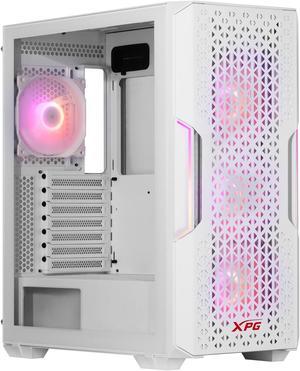 XPG STARKER AIR MidTower ATX PC Case with Front Mesh Panel and ARGB Light Effect White STARKERAIRWHCWW