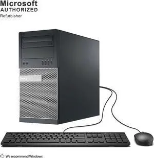 Dell Grade A OptiPlex 7010 Tower PC, Intel Core i7 3770 up to 3.9GHz, 8G DDR3 256G SSD, DVD WIFI BT Windows 10 Pro 64 bits(ES/EN)