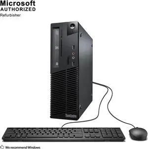 Grade A Lenovo ThinkCentre M73 SFF PC, Intel Quad Core I5-4590 3.3G, 16G DDR3, 512G SSD, DVDRW, VGA, WiFi, Bluetooth 4.0 Adapter, Keyboard & Mouse, Windows 10 Pro 64 Bit-Multi-Language(EN/ES/FR)