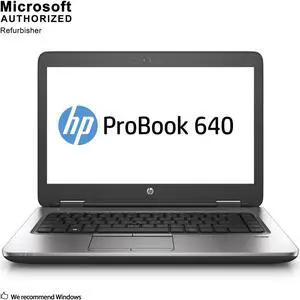 Grade A HP ProBook 640 G2 14.0" Laptop, Intel Core I7-6600U 2.6Ghz, 16G DDR4, 512G SSD, Webcam, DP, VGA, USB 3.0, Windows 10 Pro 64 Bit-Multi-Language(EN/ES/FR) Grade A HP ProBook 640 G2 14.0" Laptop, Intel Core I7-6600U 2.6Ghz, 16G DDR4, 512G SSD, Webcam, DP, VGA, USB 3.0, Windows 10 Pro 64 Bit-Multi-Language(EN/ES/FR)