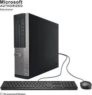 Grade A Dell OptiPlex 3010 Desktop PC, Intel Core I3-3220 3.3Ghz, 16G DDR3, 256G SSD, DVD, DP, VGA, WiFi, Bluetooth 4.0, Keyboard & Mouse, Windows 10 Pro 64 Bit-Multi-Language(EN/ES/FR)