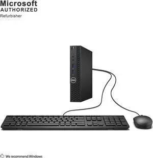 Grade A Dell OptiPlex 3050 Micro PC, Intel Core I3-6100T 3.2Ghz, 8G DDR4, 512G SSD, DP, HDMI, 4K Support, WiFi, Bluetooth 4.0, Keyboard & Mouse, Windows 10 Pro 64 Bit-Multi-Language(EN/ES/FR)