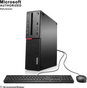 Grade A Lenovo ThinkCentre M800 SFF PC, Intel Quad Core I5-6500 3.2Ghz, 8G DDR4, 256G SSD, DVD, DP, 4K Support, WiFi, Bluetooth 4.0, Keyboard & Mouse, Windows 10 Pro 64 Bit-Multi-Language(EN/ES/FR)
