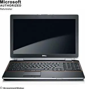 Grade A Dell Latitude E6520 15.6" Laptop, Intel Core I5-2410M 2.3Ghz, 8G DDR3, 500G HDD, DVD, HDMI, VGA, Windows 10 Pro 64 Bit-Multi-Language(EN/ES/FR)