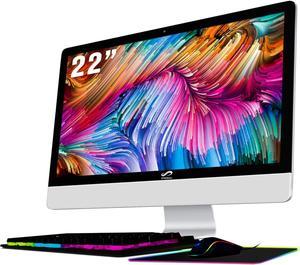 STGSivir Desktop, 22" FHD Display, Intel Core i5 2.9G up to 3.6G, 16G, 512G SSD, WiFi, BT 5.0, RGB Keyboard & Mouse & Mouse Pad, Webcam, W10H64