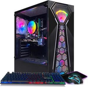 STGAubron Gaming Desktop PC, Radeon RX 580 16G GDDR5, Intel Core i5-9400F up to 4.1GHz, 16G DDR4 Memory, 512G SSD, 600M WiFi, BT 5.0, RGB Fan x 4, RGB Keyboard & Mouse & Mouse Pad, W11H64
