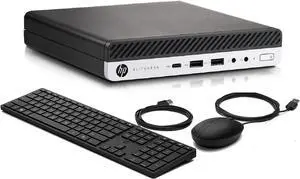 HP EliteDesk 800 G5 High-Performance Mini PC Desktop Computer, 9th Gen Core i5-9500T, 32GB DDR4 RAM, 1TB SSD, Keyboard & Mouse, 4K Support, WiFi, Bluetooth, Windows 11 Pro