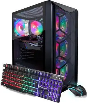 STGAubron Gaming PC Computer Desktop, AMD Ryzen 5 5500G up to 4.2Ghz, GeForce RTX 3060 12G Graphics, 16G DDR4 RAM, 1T SSD, WIN11H