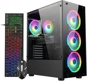 STGAubron Gaming PC Desktop Computer, Intel Core i7 6700 up to 4.0GHz, GeForce RTX 2060 6G, 16GB DDR4, 512GB SSD, WiFi 6, BT 5.2, RGB Fan x 4, Windows 11 Home STGAubron Gaming PC Desktop Computer, Intel Core i7 6700 up to 4.0GHz, GeForce RTX 2060 6G, 16GB DDR4, 512GB SSD, WiFi 6, BT 5.2, RGB Fan x 4, Windows 11 Home