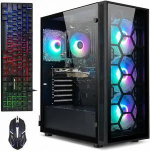 STGAubron Gaming PC Computer Desktop, Core i7 up to 3.9G, GeForce RTX 2060 Super 8G, 32G Ram, 1TB SSD, WiFi 6, BT 5.0, RGB Fan x4, Windows 11 Home STGAubron Gaming PC Computer Desktop, Core i7 up to 3.9G, GeForce RTX 2060 Super 8G, 32G Ram, 1TB SSD, WiFi 6, BT 5.0, RGB Fan x4, Windows 11 Home